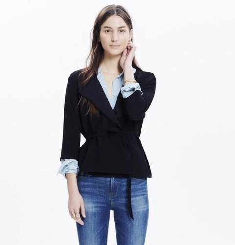 Madewell Nwt Black Crepe Kimono Wrap Blouse Size XS  | eBay | eBay US