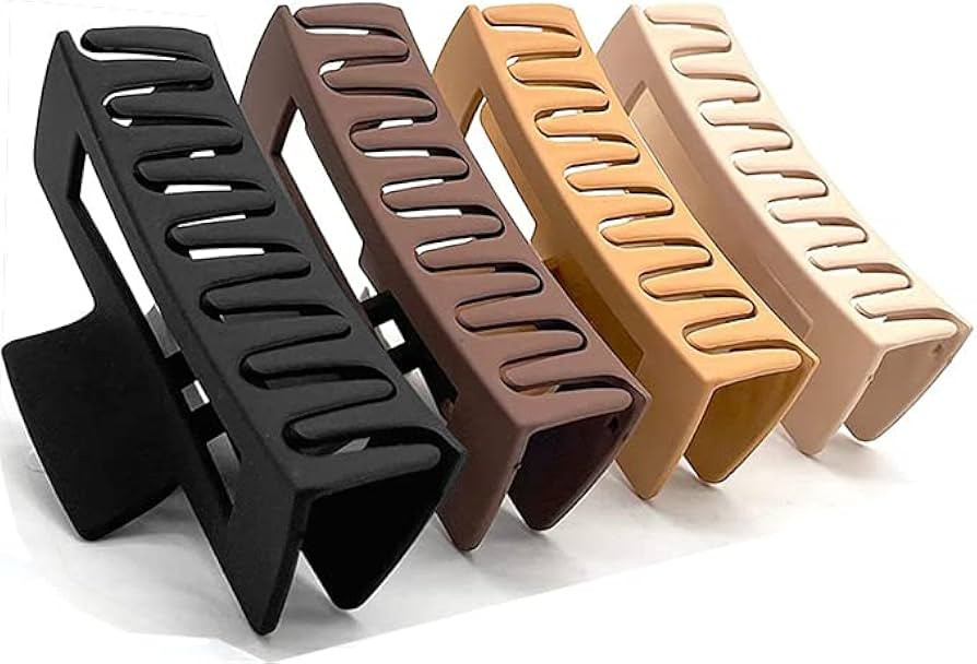 QAIMER hair claw clips for women thick hair, 4.1 inch matt coated hair clips women for thick & th... | Amazon (UK)