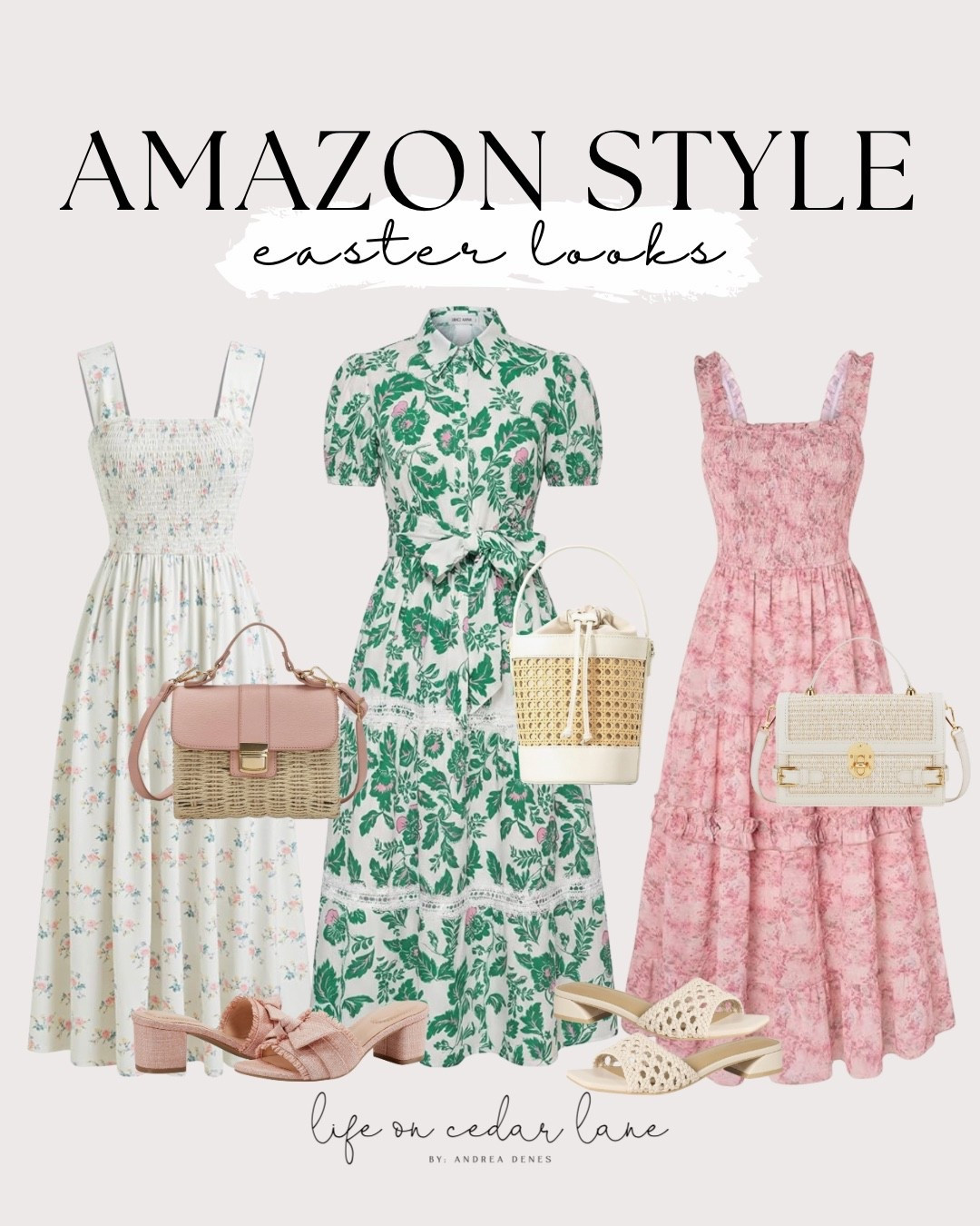 Spring into style with these floral dresses and chic sandals! Perfect for Easter! #easterstyle #amazonstyle

#LTKspringtrends #LTKWedding #LTKspring