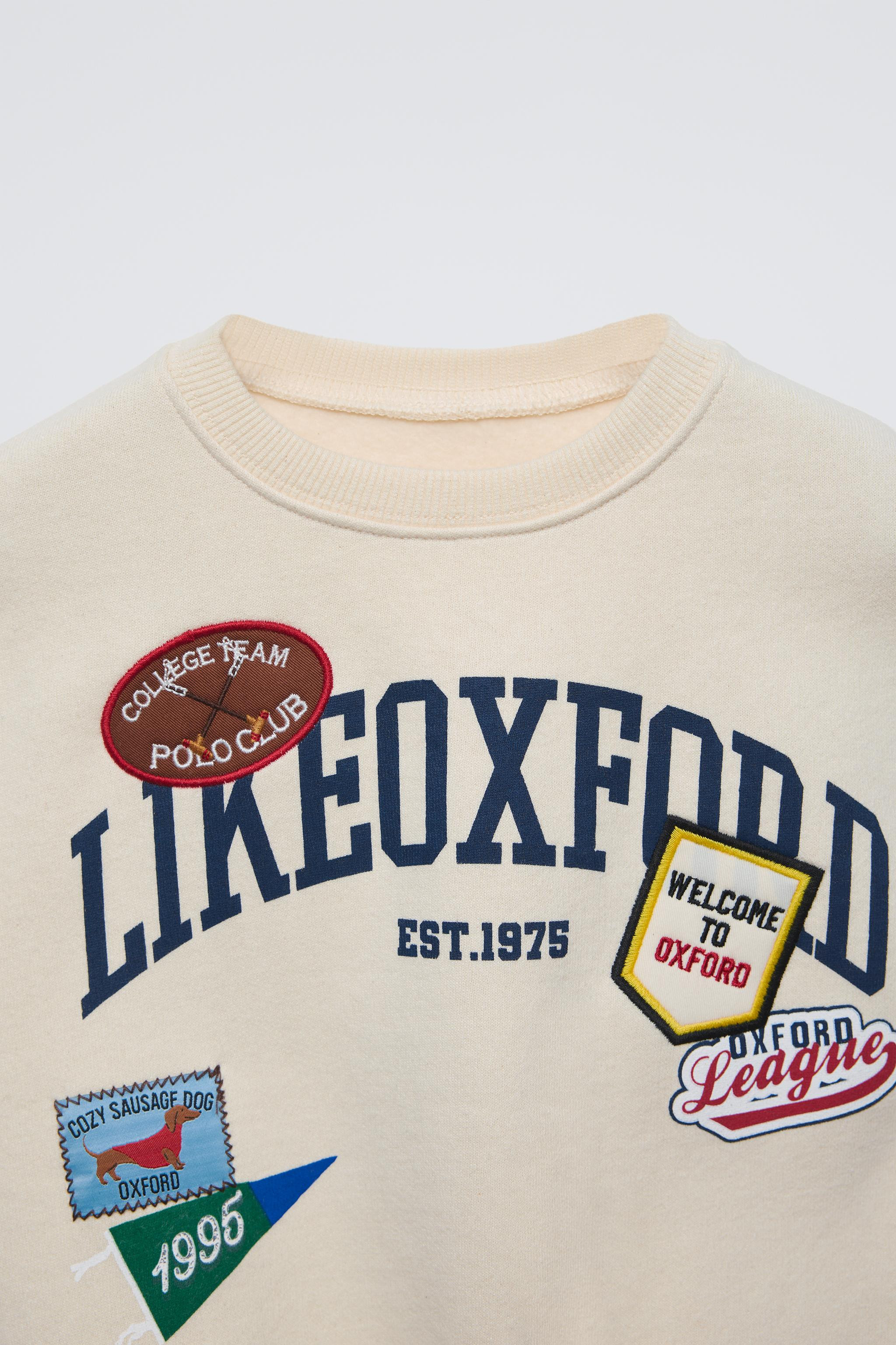 SWEATSHIRT WITH PATCHES | Zara US