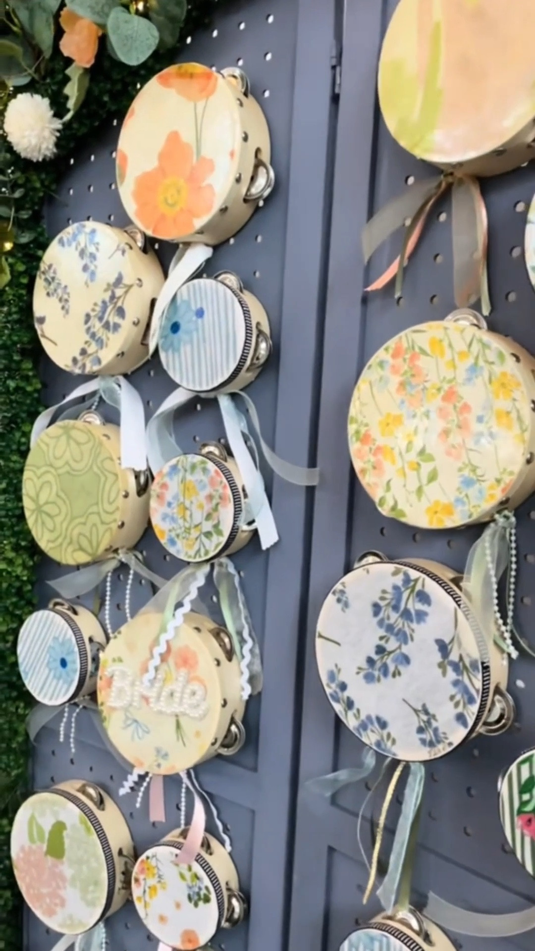 Garden party vibes! Get inspired by my DIY wedding tambourine wall for guests to enjoy and take home as a party favor! This was a labor of love, but sooo worth it in the end!

#LTKHome #LTKWedding #LTKParties