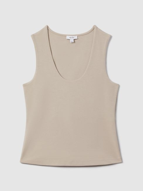 Scoop Neck Vest | Reiss US
