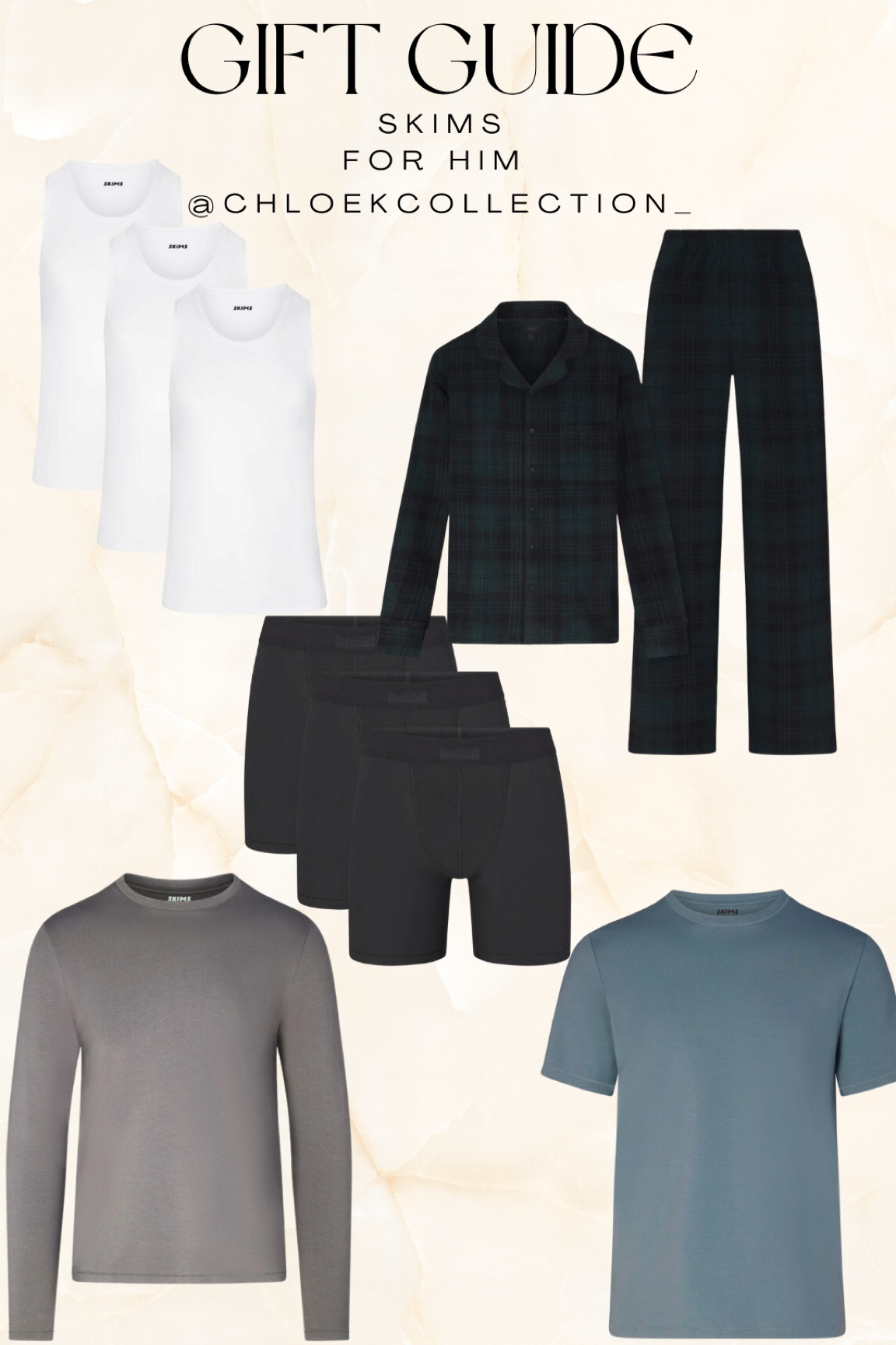 Gift Guide : Skims for him
•
Loungewear 
everyday wear


#LTKGiftGuide #LTKHoliday #LTKstyletip