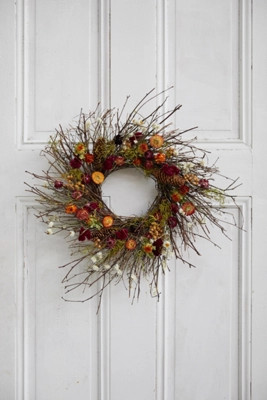 Birch + Preserved Ammobium Wreath | Terrain