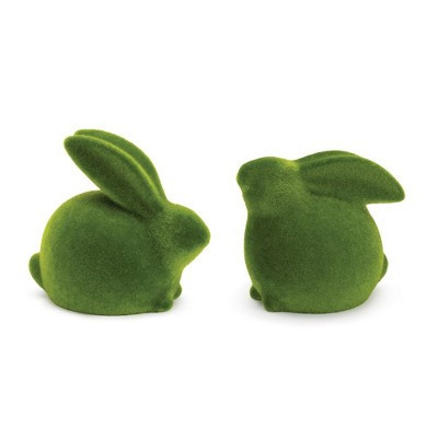 Melrose Mossy Rabbit Figurine (Set of 2) | Target
