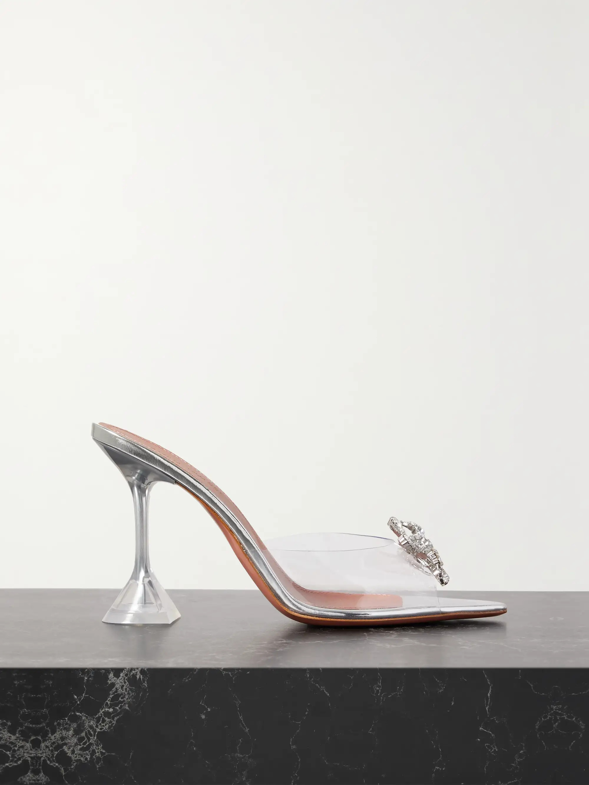 Rosie crystal-embellished PVC mules | NET-A-PORTER (UK & EU)