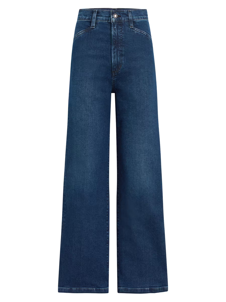 Favorite Daughter The Mischa Super High-Rise Wide Jeans | Saks Fifth Avenue | Saks Fifth Avenue