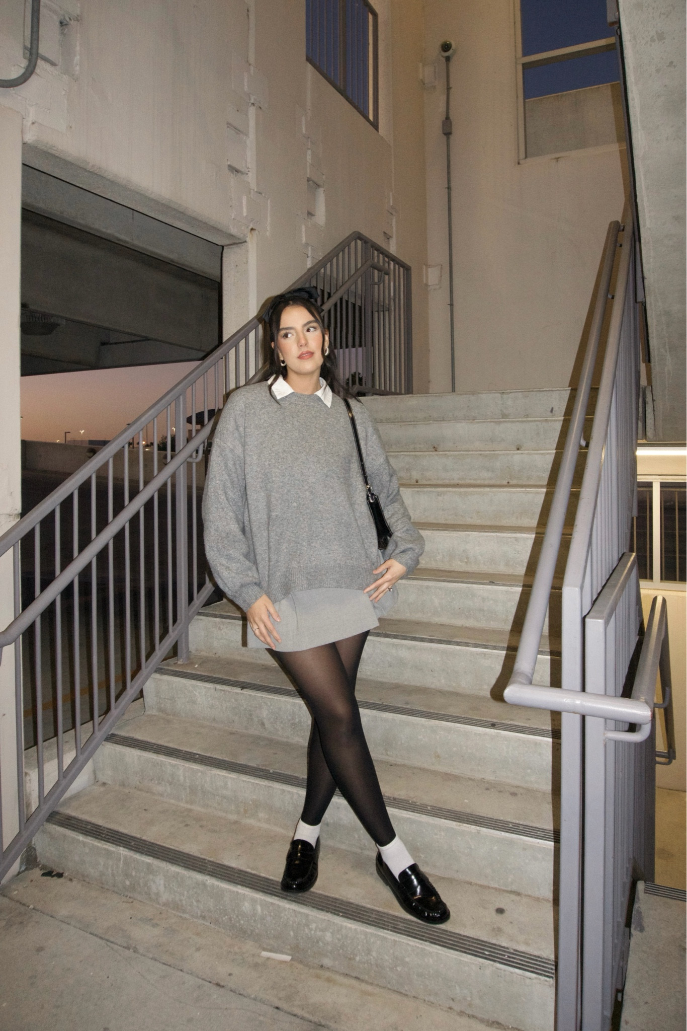 Wore this fit the other day and it was so cute and comfy. Skirt is from Abercrombie but it’s sold out so I linked similar ones! Love the all grey monochromatic look!

#LTKMidsize #LTKStyleTip #LTKSeasonal