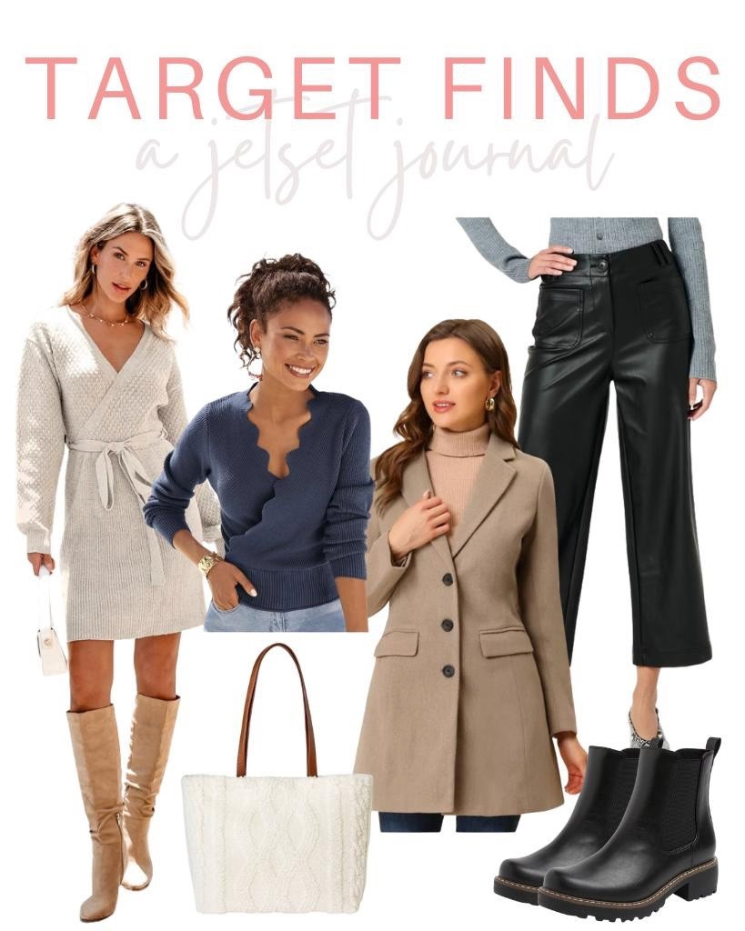 Everyday outfits feel easier this season with these cute and comfy Target pieces!
faux leather pants, chelsea boots, fall top, trendy look, target essential, target finds, seasonal favorites, cozy outfits, everyday looks, fall style, fresh fashion, fall fashion

#LTKSeasonal #LTKU #LTKFindsUnder50