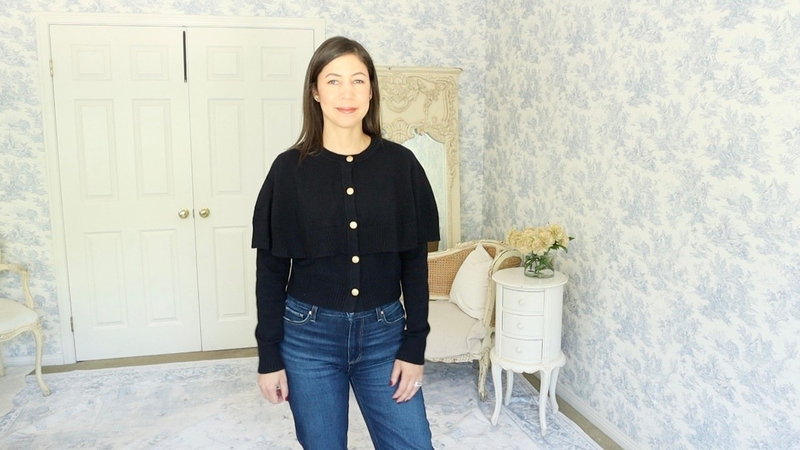 Today’s outfit feels like it stepped out of the misty streets of Victorian London— with a modern twist, of course. I’m wearing this gorgeous Goelia wool blend cape cardigan, and I must say… elementary, my dear Watson! 🕰️

The rich navy shade is timeless, and the gold buttons add just the right touch of old-world charm. But the standout detail? That elegant cape feature is subtle yet makes such a refined statement. It's giving strong Sherlock Holmes-core vibes, and I’m here for it!

To keep things contemporary, I paired it with my Paige Mason cropped ankle jeans for a clean, tailored look. I love how the structured denim balances the flowy drama of the cape. A perfect blend of classic and modern.

This look feels smart, polished, and a bit mysterious: ideal for crisp autumn days filled with books, tea, and maybe a little sleuthing. 🫖📚

Would you wear a cape-style cardigan like this? Or have you already embraced your inner Victorian detective? Let’s discuss in the comments! 🕵️‍♀️👇

#TenItemWardrobe #CapeCardigan #PaigeDenim #VictorianStyle #ModernElegance #SherlockHolmesCore #OutfitOfTheDay

#LTKFallSale #LTKStyleTip #LTKSeasonal