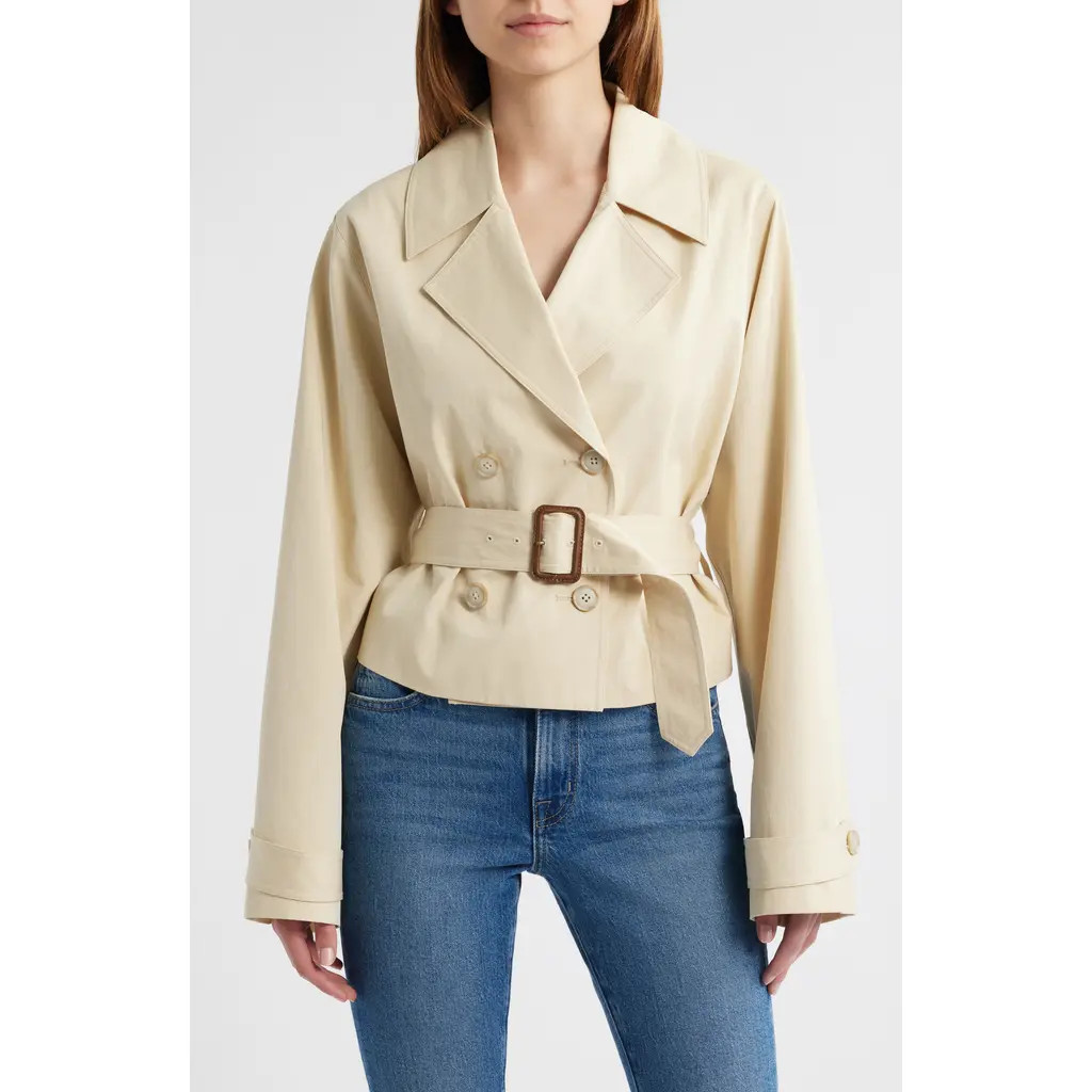 FRAME The Uniform Short Trench Coat at Nordstrom, Size Small | Nordstrom