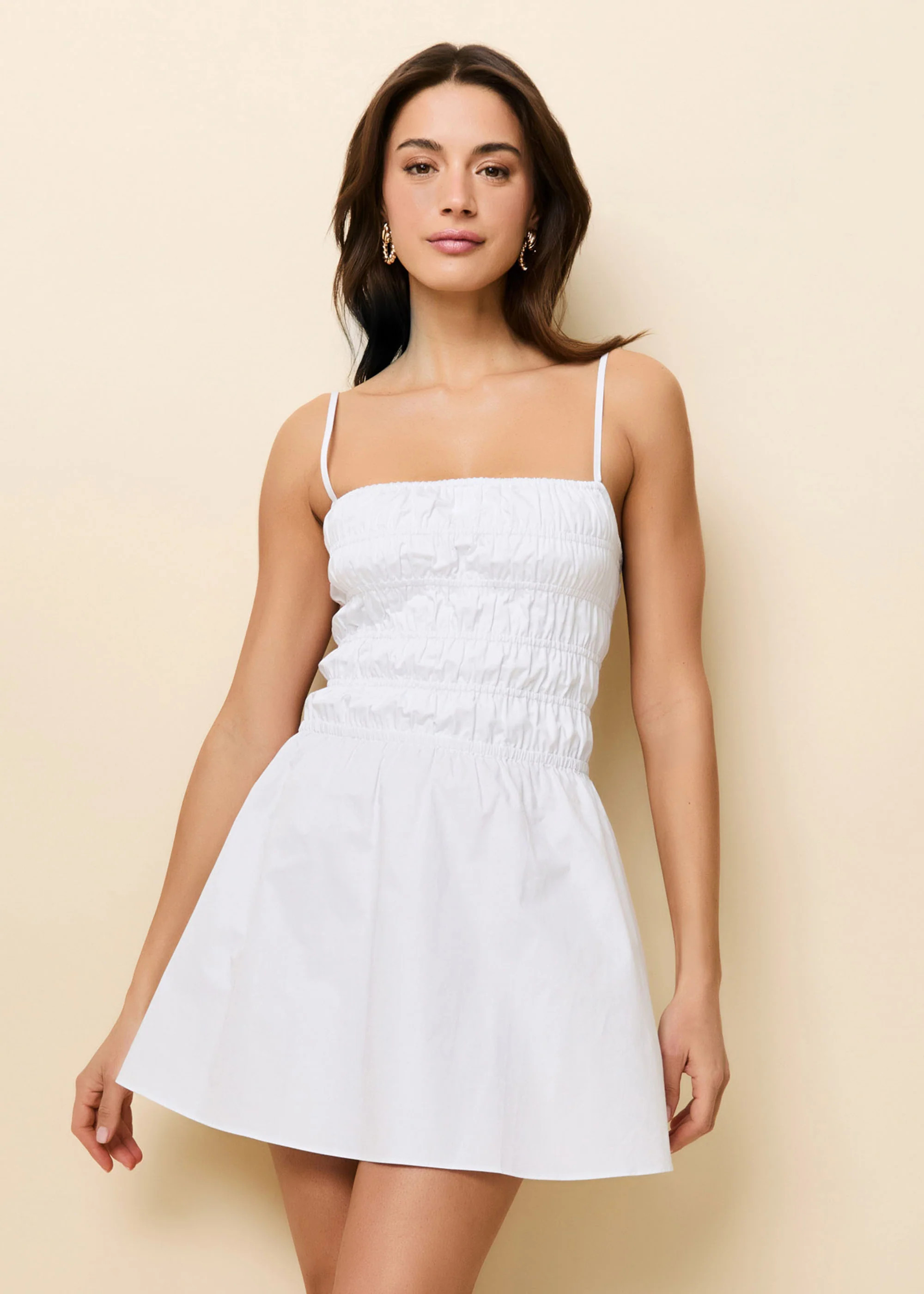 Delta Mini Dress Optic White | Solid & Striped