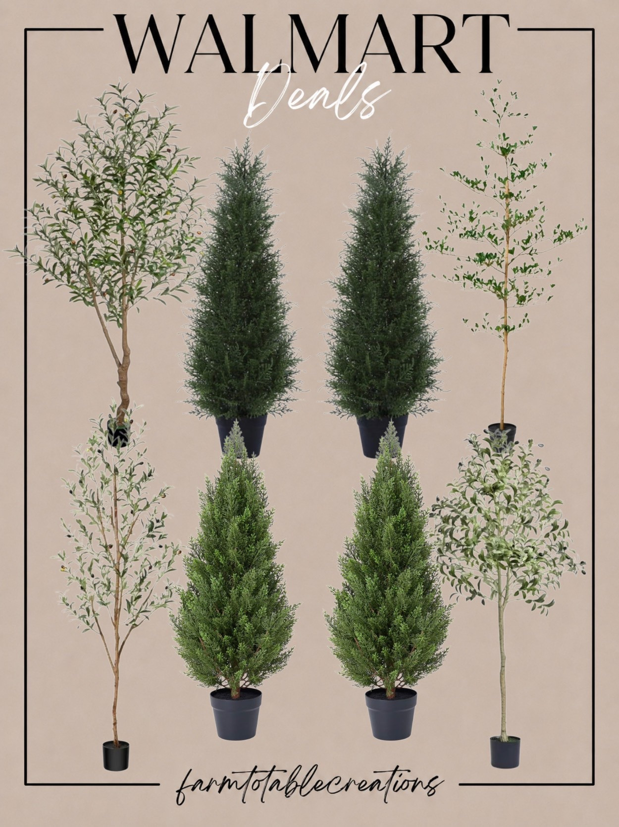 Walmart Faux Trees & Greenery Finds 🌿✨

Nothing makes a space feel more finished than adding a little greenery, and these Walmart faux trees are some of my favorite budget-friendly finds. They bring height, texture, and that designer-inspired look to entryways, porches, living rooms, and empty corners without the maintenance of real plants.

Whether you’re styling a front porch, refreshing a living room, or adding warmth to a hallway, these realistic faux trees instantly make a space feel more polished and inviting. Such an easy way to elevate your home for less!

Follow @farmtotablecreations on Instagram for more cozy home finds and trending decor.

#LTKHome #WalmartHome #WalmartFinds #FauxTree #ArtificialPlants #HomeDecor #NeutralHome #DesignerStyle #AffordableDecor #EntrywayDecor #PorchDecor #LivingRoomDecor #HomeStyling #CozyHome #FarmToTableCreations

#LTKSaleAlert #LTKHome