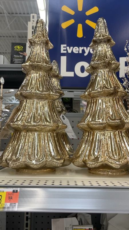My Texas home walmart holiday decor, Christmas decorations at walmart, gold ceramic Christmas trees, gold Christmas tree decor

#LTKHoliday #LTKhome #LTKSeasonal