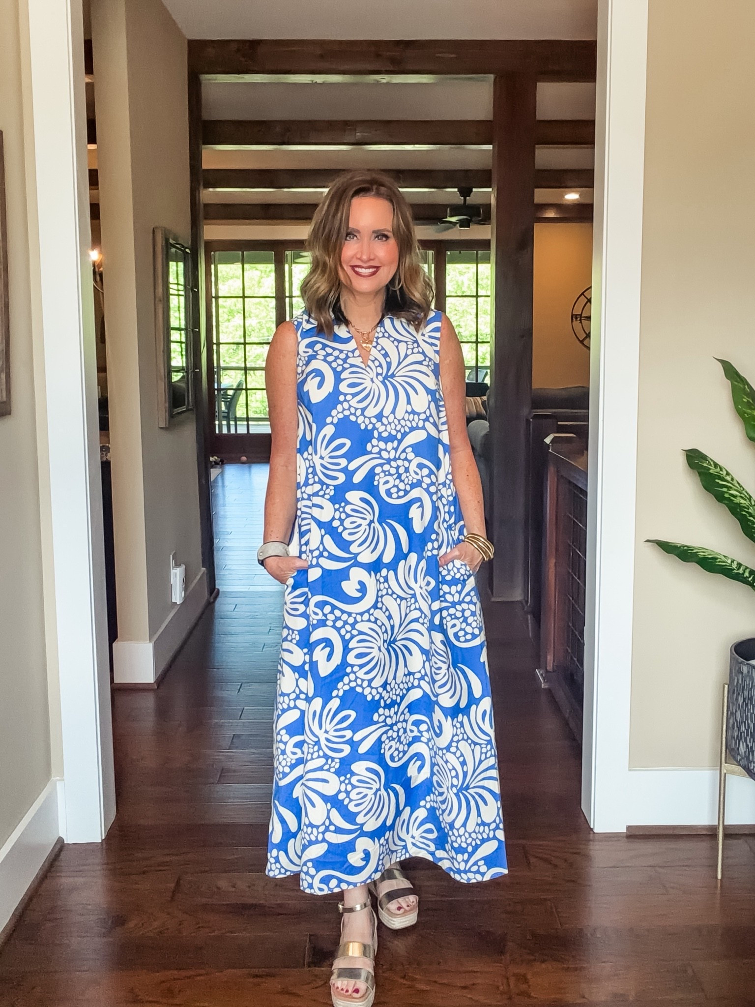 Maxi dress is 30% off through 6/14
Size down if you aren’t busty 

Use code LAURA on my jewelry 

European vacation outfit 
Summer dress 
Shop Avara sale

#LTKSeasonal #LTKOver40 #LTKSaleAlert