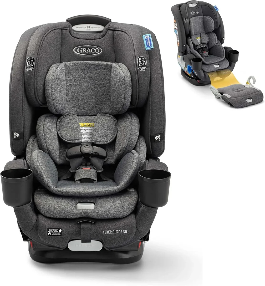 Graco 4Ever DLX Grad 5-in-1 Convertible Car Seat - Harrison | REBEL (formerly Rebelstork)