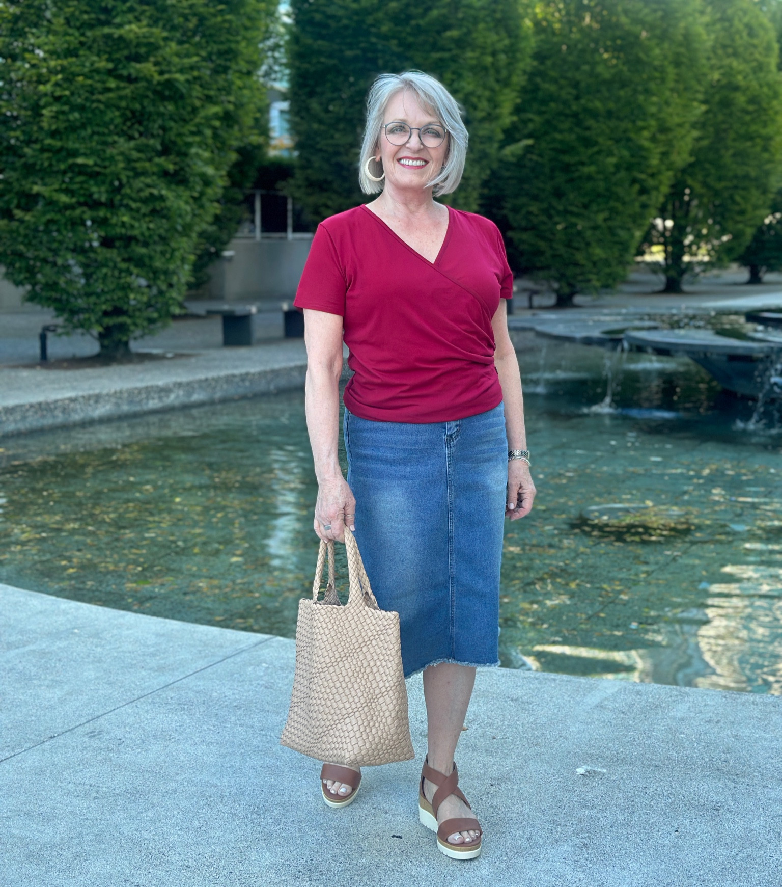 Easy summer look with denim skirt and comfy tee. 


#LTKStyleTip #LTKOver40 #LTKFindsUnder50