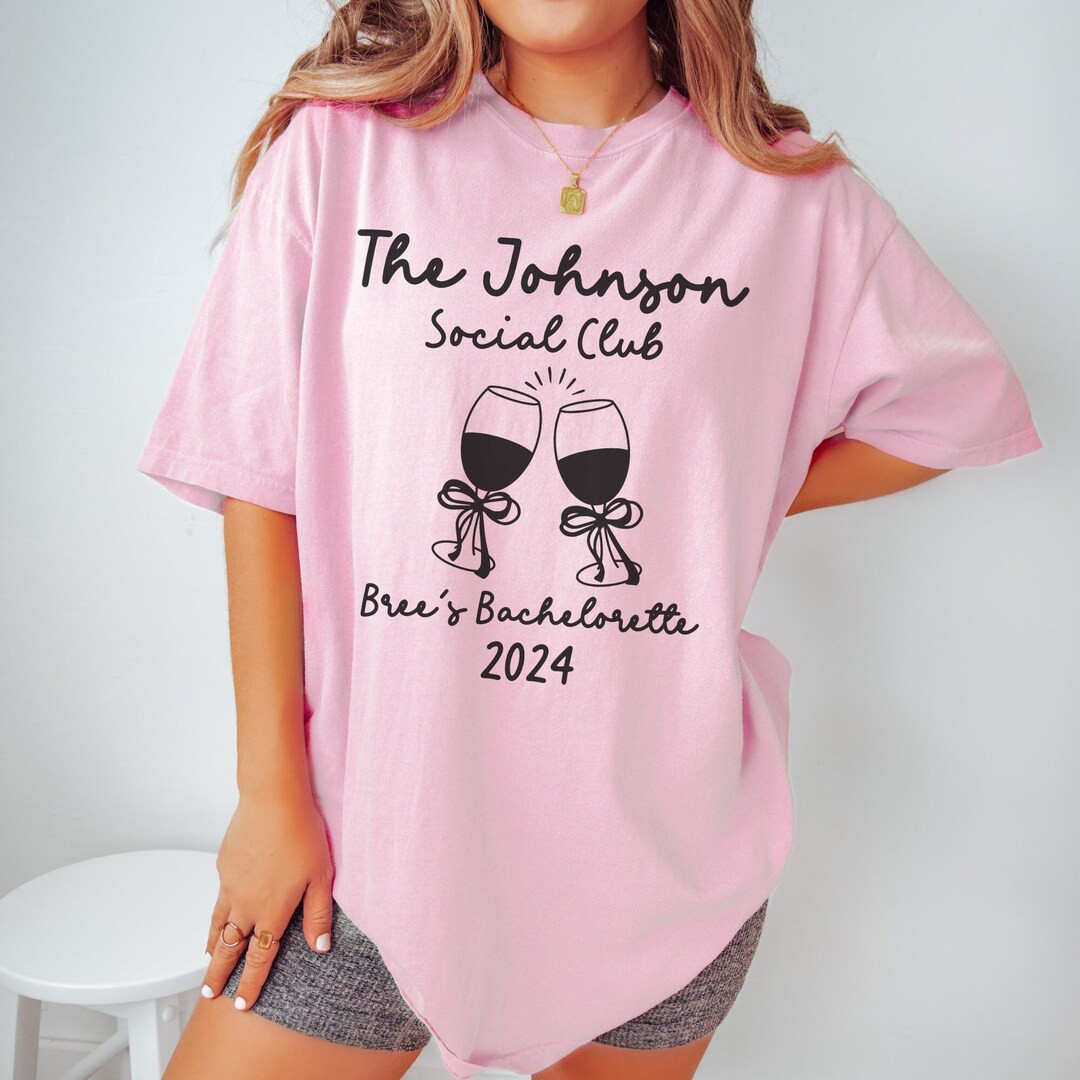 Custom Bachelorette Shirts Luxury Bachelorette Merch Coquette Martini With Bow Personalized Match... | Etsy (US)