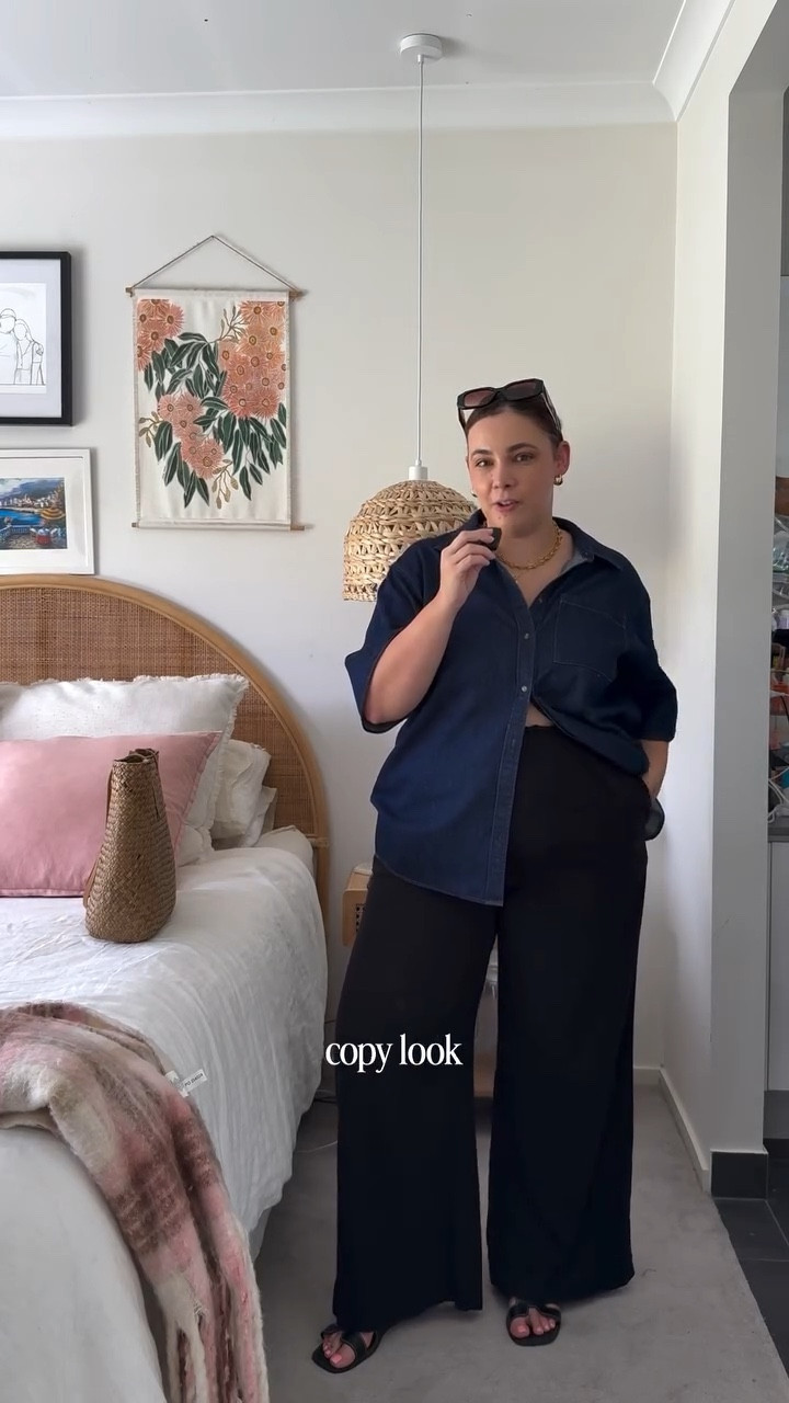 When saving Pinterest inspo, I always look for elements that I can copy. This outfit I had similar pieces and think this is one that I would definitely wear!

What I’m wearing 👇
Top @featherandnoise 
Pants @sportsgirl 
Shoes @billinishoes