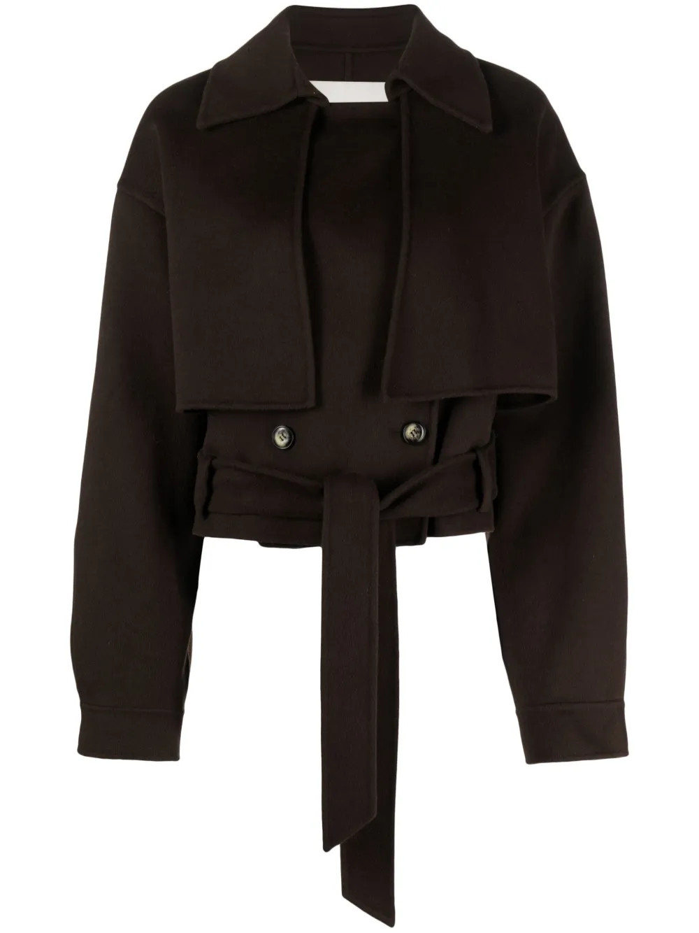 cropped trench jacket | Farfetch Global
