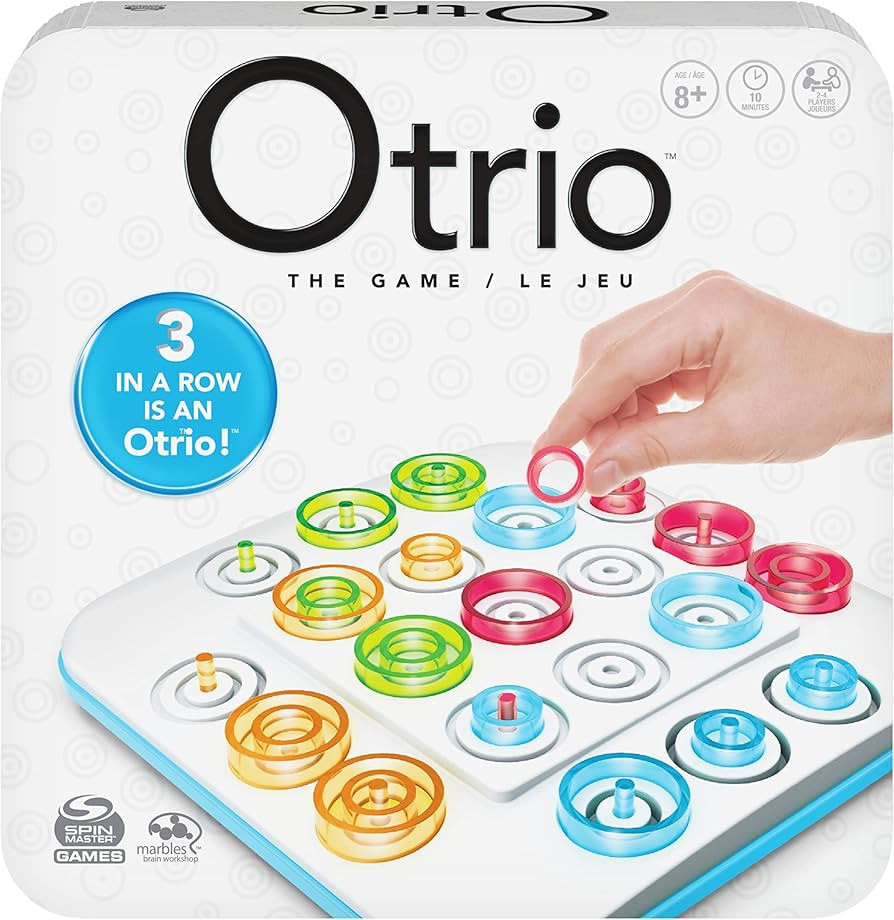 Marbles Otrio Strategy-Based Board Game, for Adults, Families, and Kids Ages 8 and up, by Marbles... | Amazon (US)