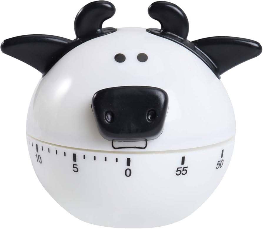 Yardwe Mechanical Cute Kitchen Timer Mechanical Cow Shaped Cooking Supplies Cartoon Timer Kitchen... | Amazon (US)