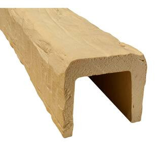 American Pro Decor 6-5/8 in. x 7-1/2 in. x 12.75 ft. Unfinished Faux Wood Beam 5APD10333 | The Home Depot