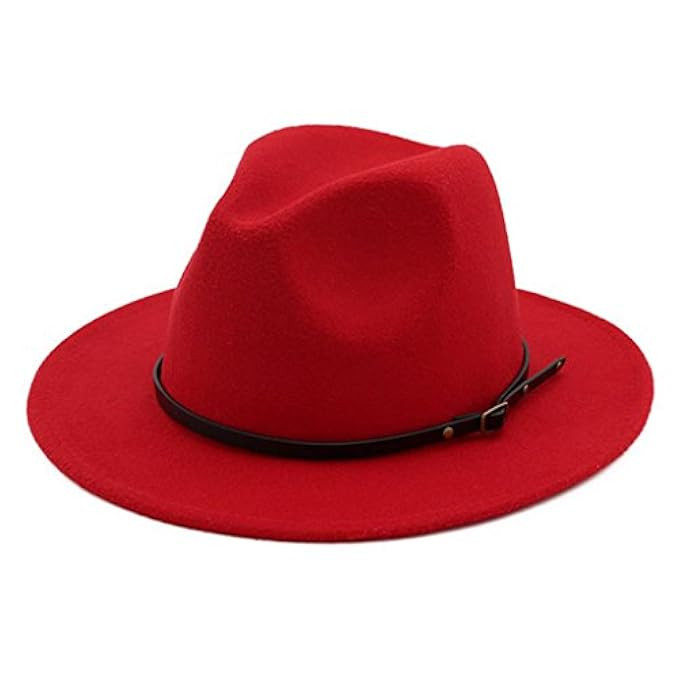 Lisianthus Women Belt Buckle Fedora Hat | Amazon (US)