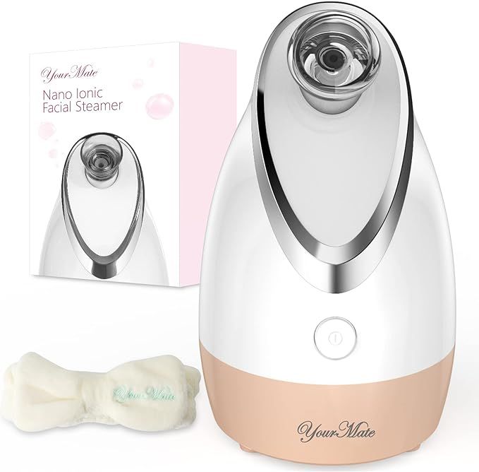 YourMate Facial Steamer Nano Ionic Face Steamer, Adjustable Nozzle with Aromatherapy Warm Mist fo... | Amazon (US)