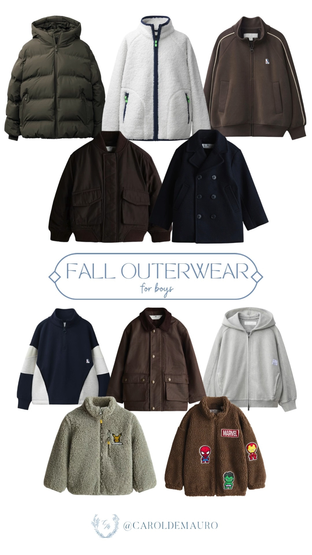 So many cozy outerwear options for boys this season! From puffer jackets to sherpa fleece, there's a warm layer for every kind of day.

boys fall outerwear, kids jackets, boys puffer coat, toddler outerwear, boys fall wardrobe, cozy clothing

#LTKootd #LTKSeasonal #LTKKids