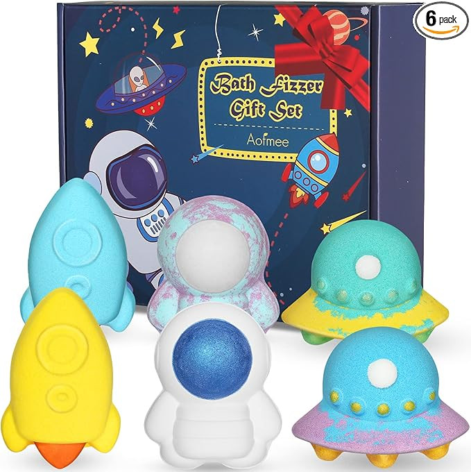 Aofmee Kids Bath Bombs for Girls, Handmade , Christmas Birthday Halloween Easter Valentines Gift ... | Amazon (US)
