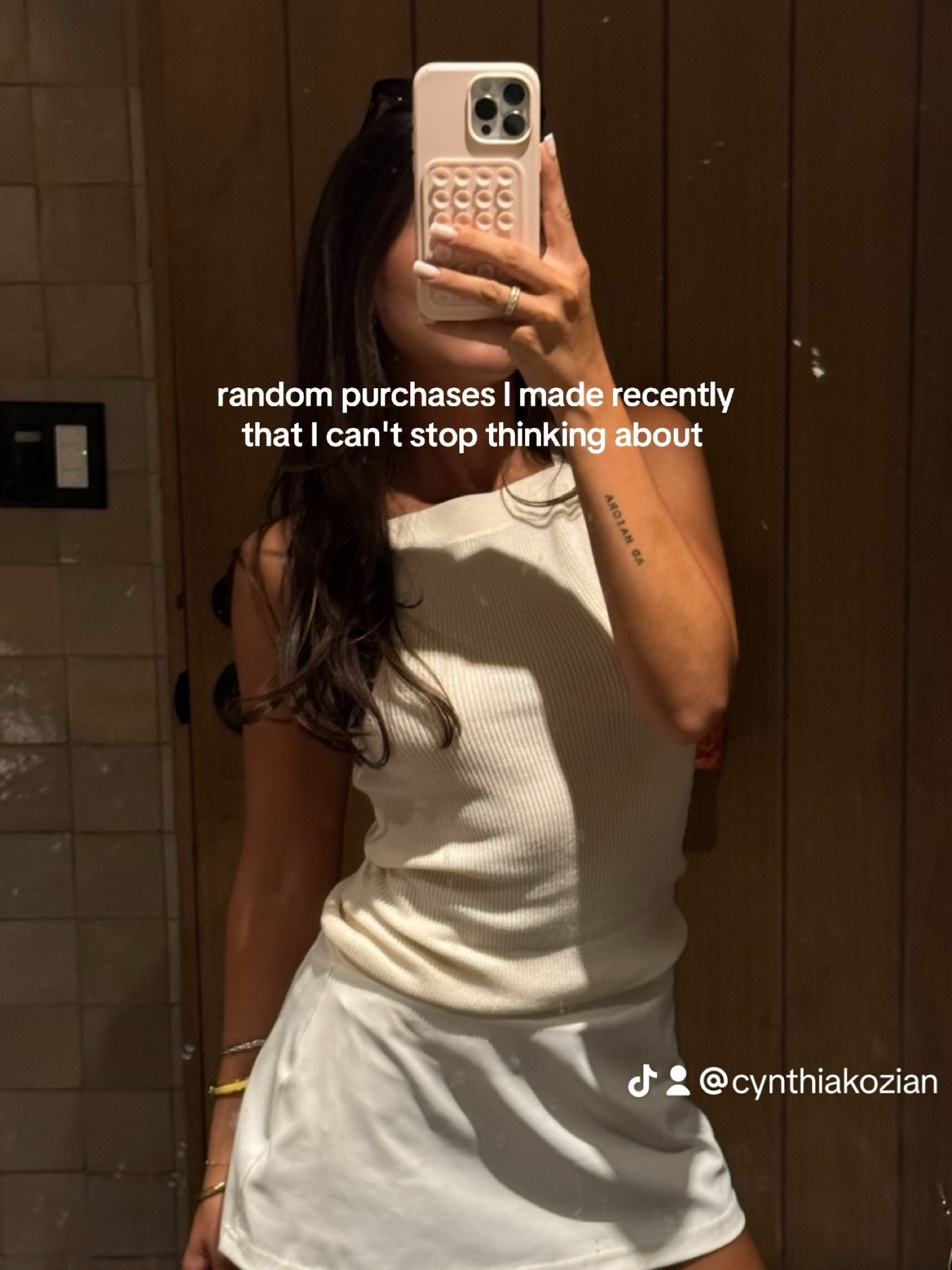 Polka dot skirt in my revolve favorites 💕