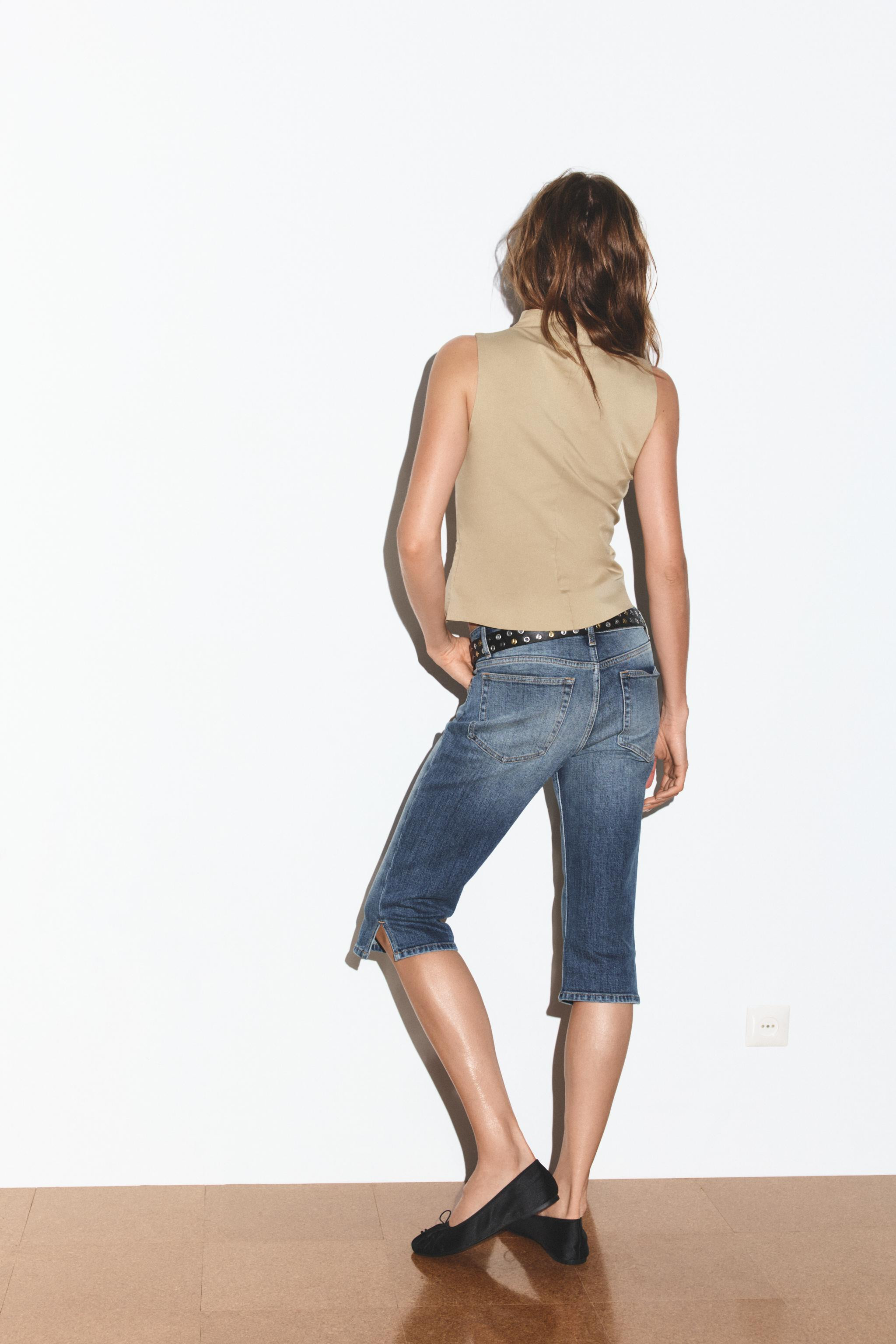 ELASTIC BUTTON TOP | Zara US