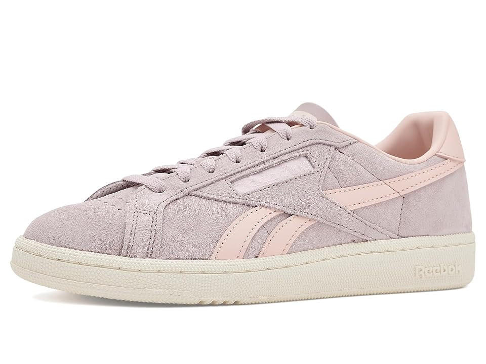 Reebok Lifestyle Club C Grounds UK Women's Shoes Muted Mauve/Pure Pink/Chalk : 8.5 B - Medium, Suede | Zappos