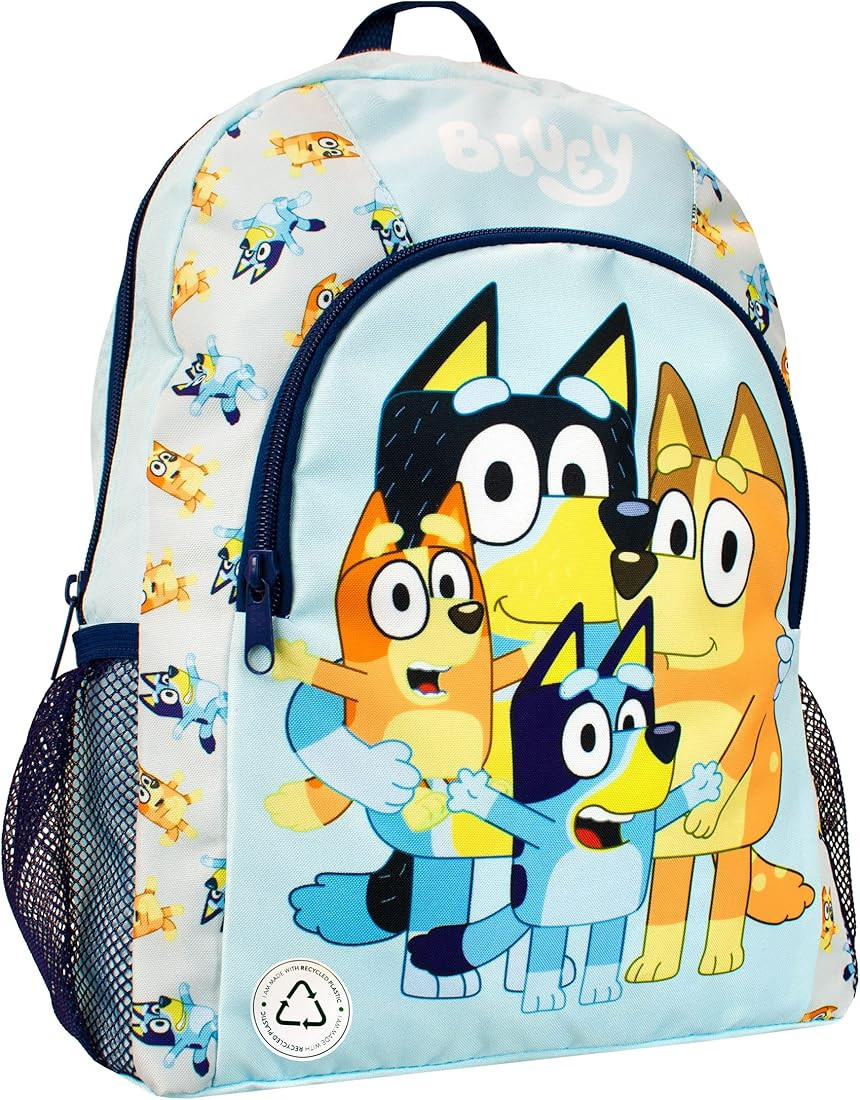 Bluey Kids Backpack Bingo Bandit Chilli School Bag Blue | Amazon (US)