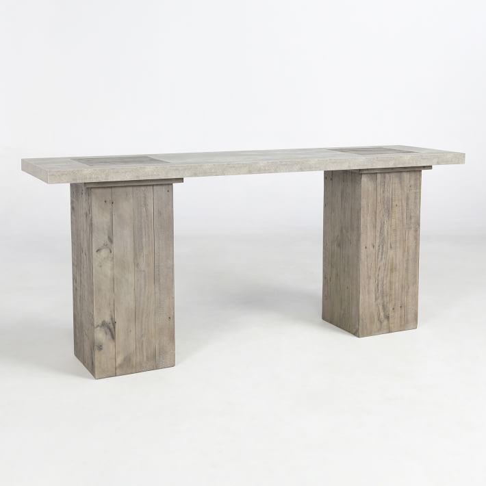Two-Toned Reclaimed Wood Console Table (68") | West Elm (US)