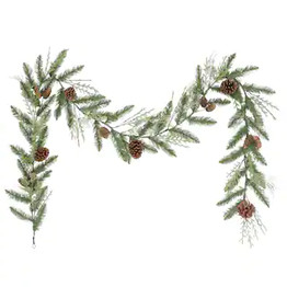 Click for more info about 6 Pack: 9ft. Green Cypress Spring Garland with Pinecones