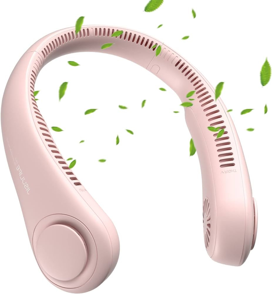 JISULIFE Neck Fan, Personal Wearable Fan, Portable Bladeless Fan, 3 Speeds Rechargeable, Battery ... | Amazon (US)