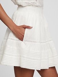 Lace Embroidered Pull-On Skirt | Gap (US)