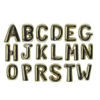Assorted 7" Gold Ceramic Bubble Monogram Tabletop Accent by Ashland® | Michaels | Michaels Stores