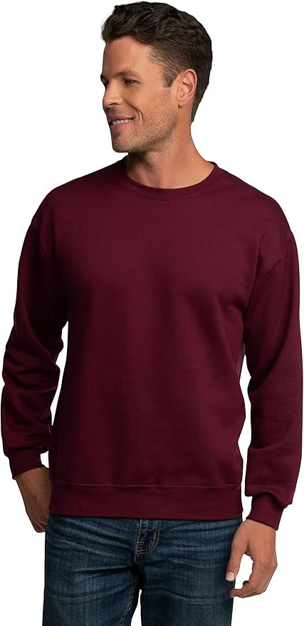 Fruit of the Loom Eversoft Fleece Crewneck Sweatshirts, Moisture Wicking & Breathable, Sizes S-4X | Amazon (US)
