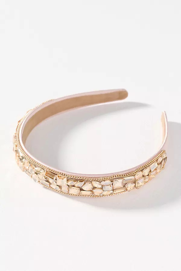 Satin Gem Headband | Anthropologie (US)