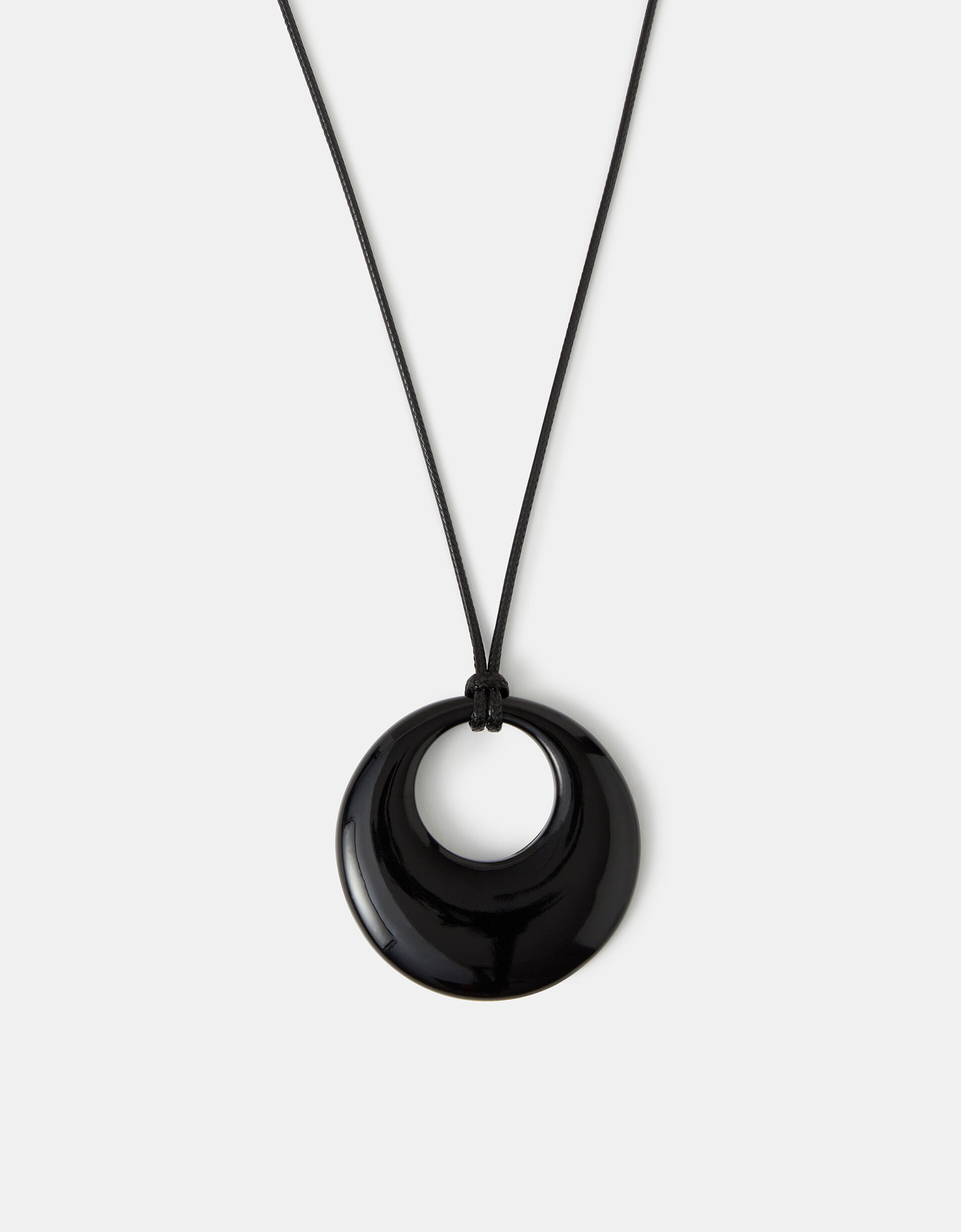 Disc Pendant Cord Necklace | Accessorize (Global)