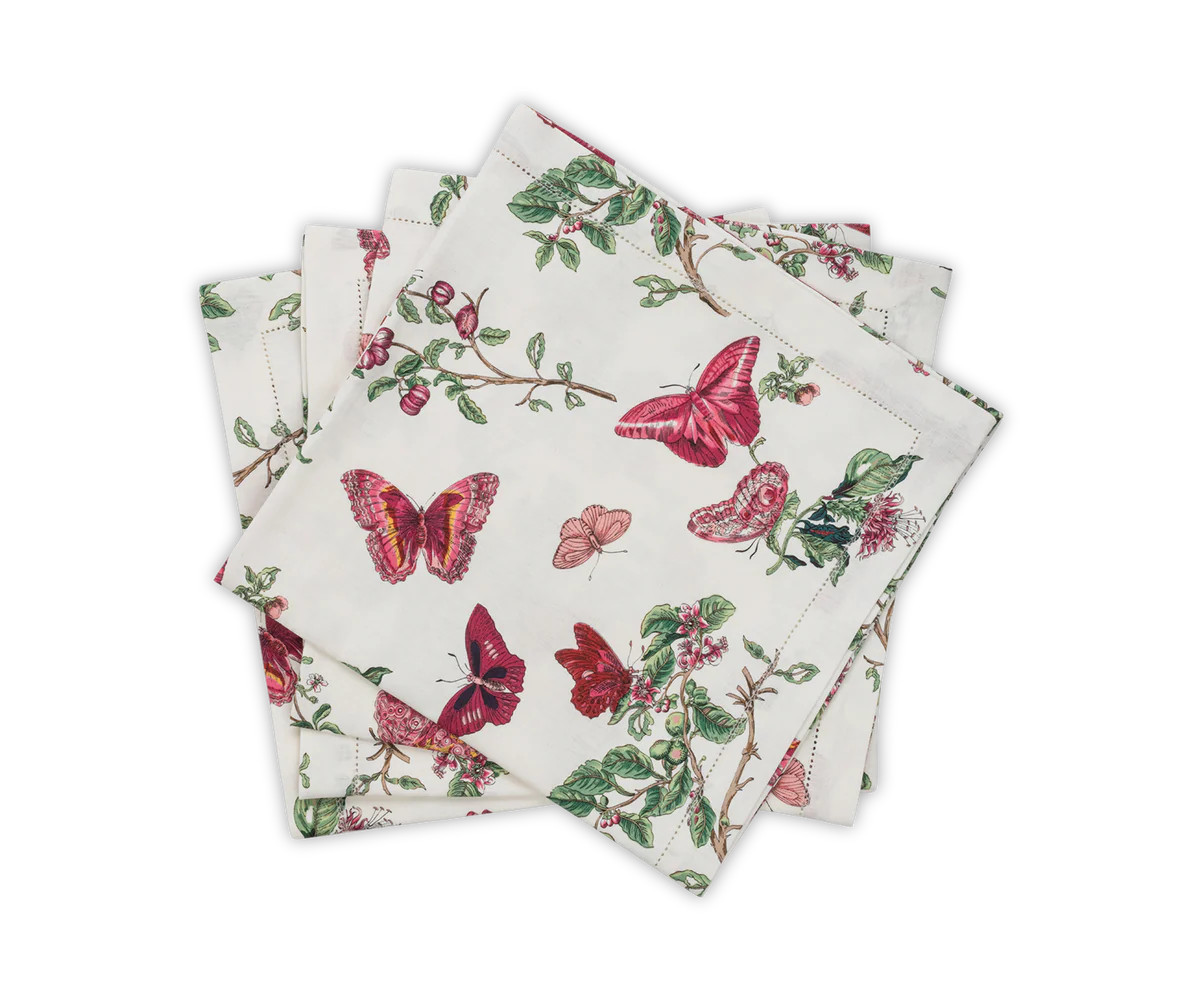 Baudin Butterfly Napkin, Set of 4 | Over The Moon