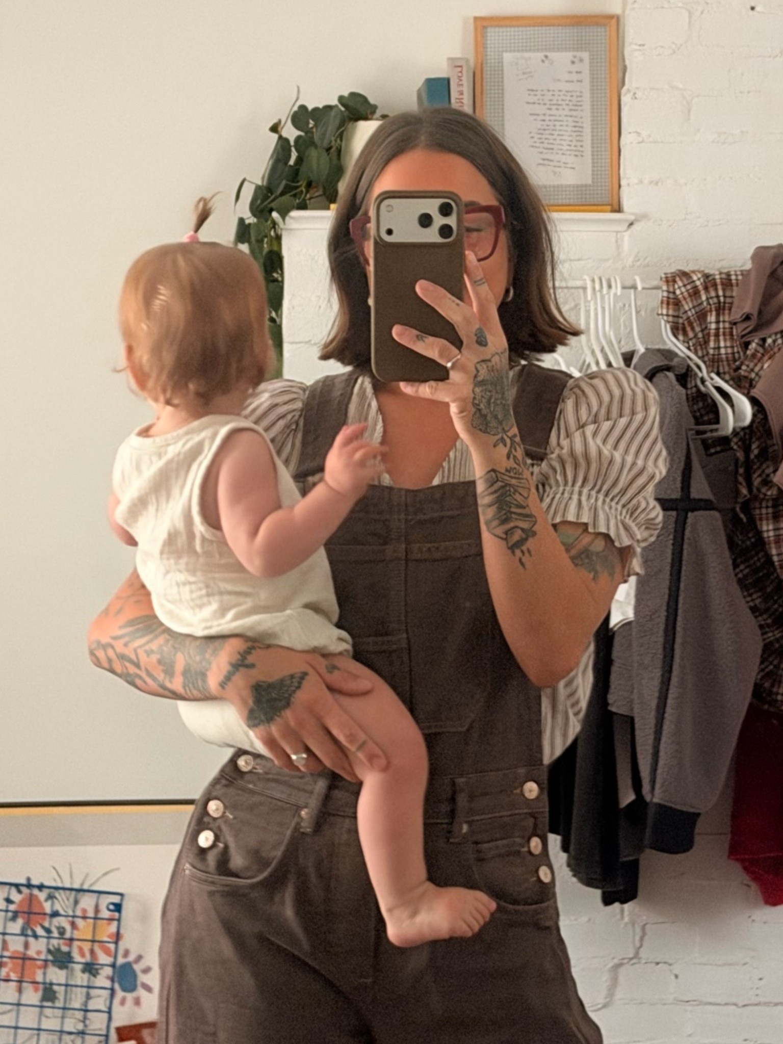 ended up getting an XS in these overalls and they fit me so much better than the small! they run a little oversized IMO 

overalls - XS regular
top is @abercrombie but in low stock! linking some similars! 

glasses are from eyeglassworld !

#LTKgrwm #LTKmomlife #LTKdayinmylife