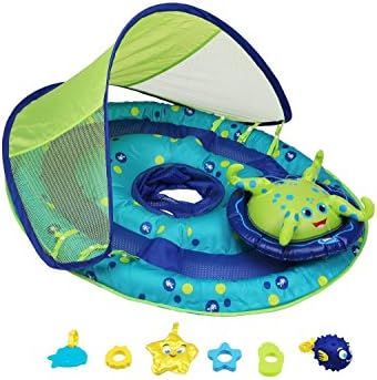 SwimWays Baby Spring Float Activity Center with Canopy - Inflatable Float for Children with Inter... | Amazon (US)