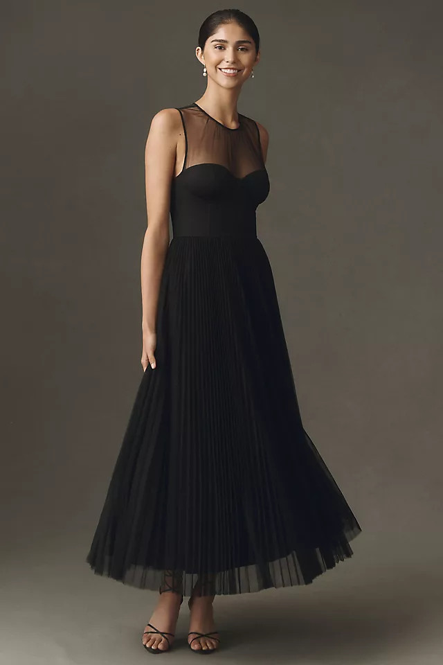 Donya Pleated Gown | Anthropologie (US)