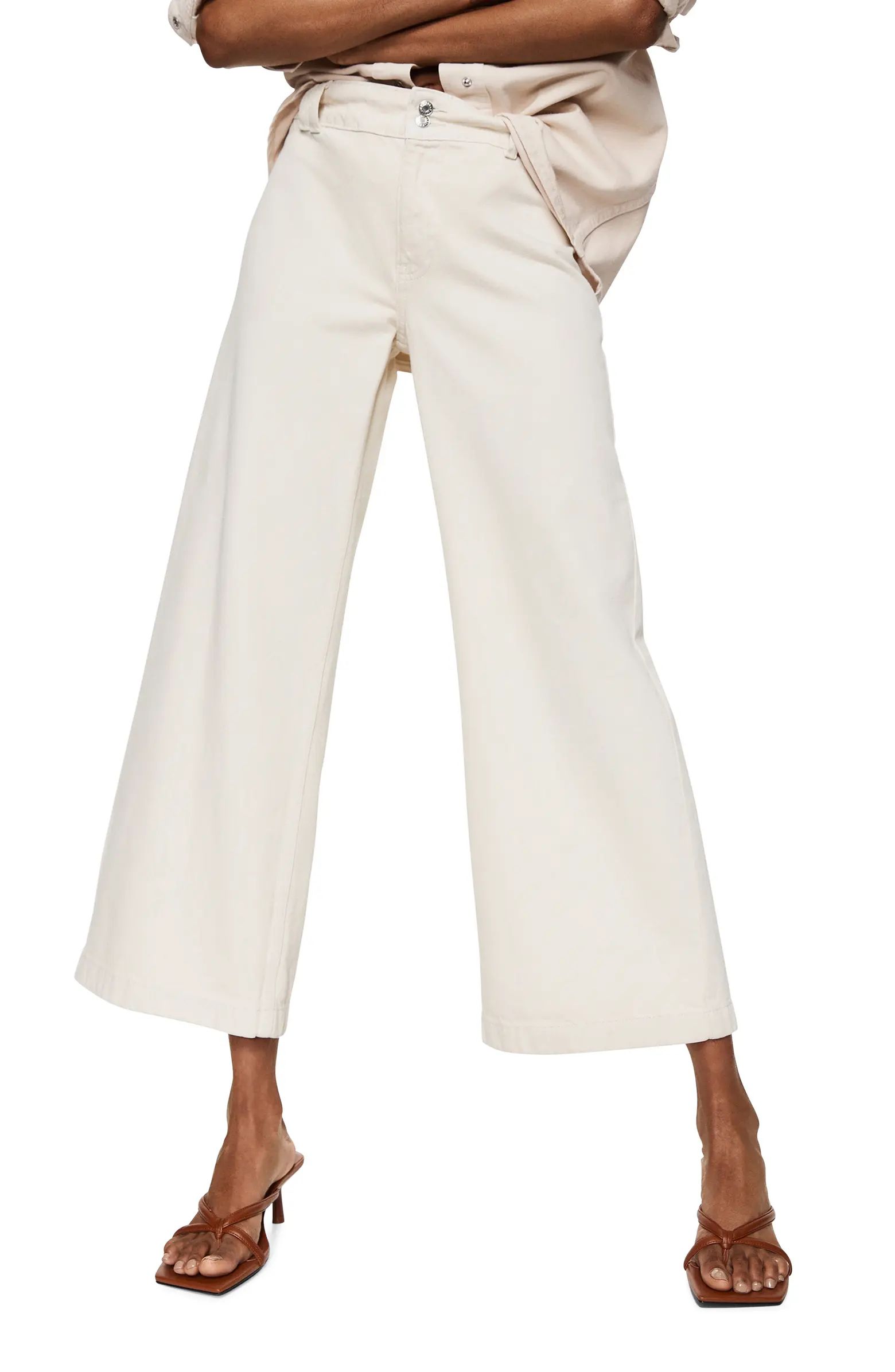 MANGO Culotte Nonstretch Jeans | Nordstrom | Nordstrom