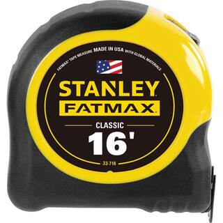 Stanley 16 ft. FATMAX Tape Measure 33-716Y - The Home Depot | The Home Depot