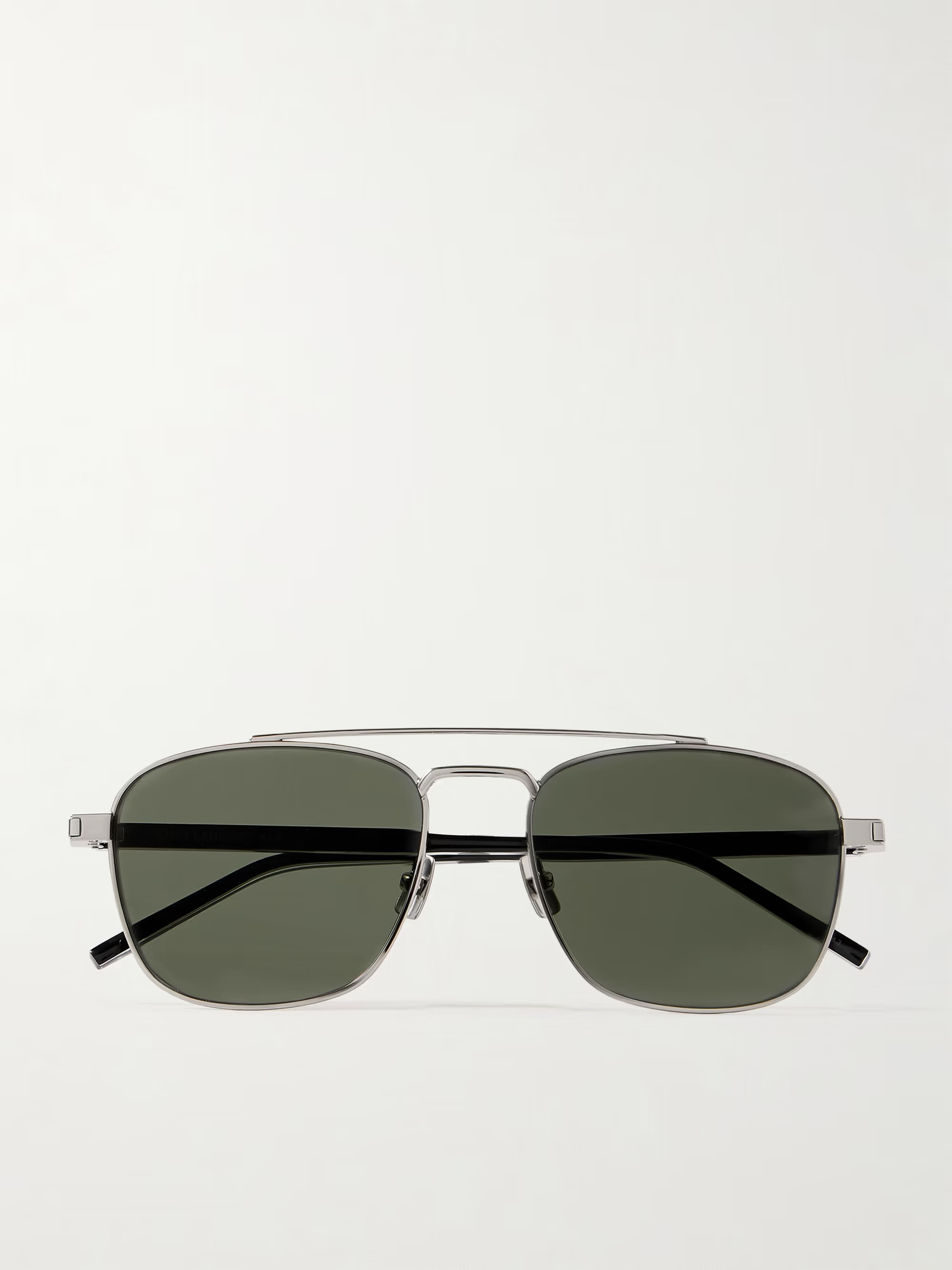 SAINT LAURENT EYEWEARAviator-style acetate and silver-tone sunglasses | NET-A-PORTER (US)